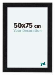 Como MDF Bilderrahmen 50x75cm Schwarz Matt Vorne Vorne | Yourdecoration.at