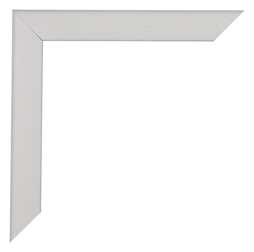 Como MDF Bilderrahmen 50x75cm Weiss Gemasert Ecke | Yourdecoration.at