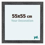 Como MDF Bilderrahmen 55x55cm Grau Gewischt Vorne Messe | Yourdecoration.at