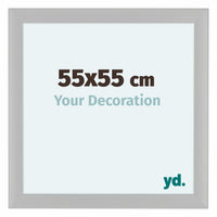 Como MDF Bilderrahmen 55x55cm Weiss Gemasert Vorne Messe | Yourdecoration.at