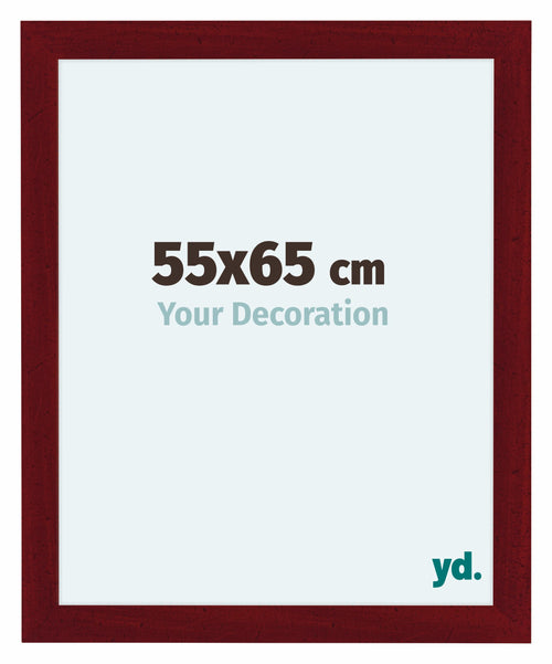 Como MDF Bilderrahmen 55x65cm Weinrot Gewischt Vorne Messe | Yourdecoration.at
