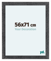 Como MDF Bilderrahmen 56x71cm Grau Gewischt Vorne Messe | Yourdecoration.at