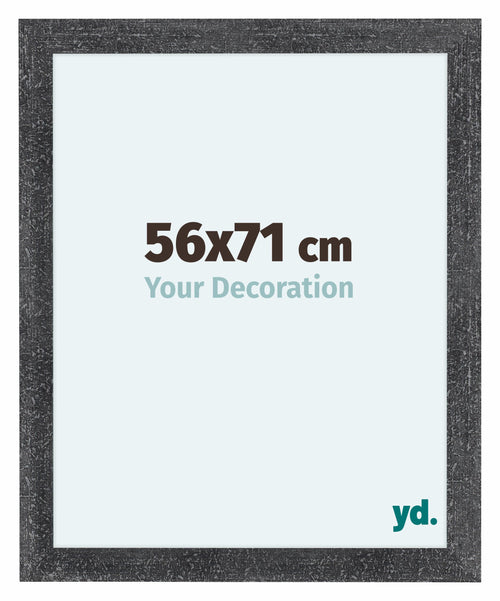 Como MDF Bilderrahmen 56x71cm Grau Gewischt Vorne Messe | Yourdecoration.at