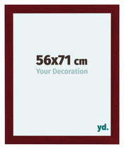 Como MDF Bilderrahmen 56x71cm Weinrot Gewischt Vorne Messe | Yourdecoration.at