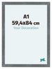 Como MDF Bilderrahmen 59 4x84cm A1 Eisen Gewischt Vorne Messe | Yourdecoration.at