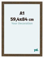 Como MDF Bilderrahmen 59 4x84cm A1 Gold Antik Vorne Messe | Yourdecoration.at