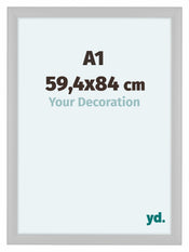 Como MDF Bilderrahmen 59 4x84cm A1 Weiss Matt Vorne Messe | Yourdecoration.at
