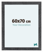 Como MDF Bilderrahmen 60x70cm Grau Gewischt Vorne Messe | Yourdecoration.at