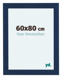 Como MDF Bilderrahmen 60x80cm Dunkelblau Gewischt Vorne Messe | Yourdecoration.at