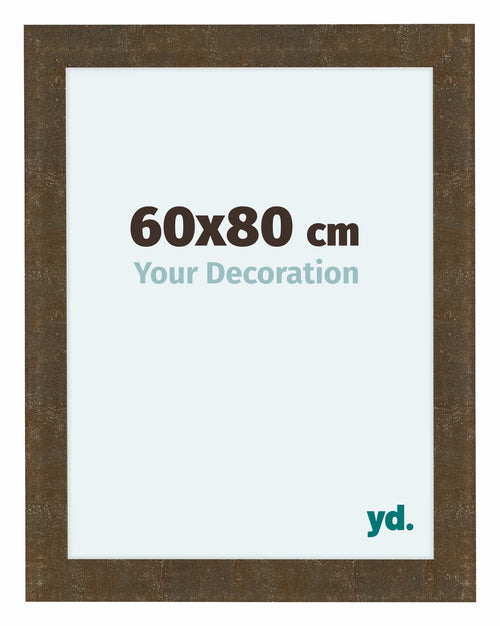 Como MDF Bilderrahmen 60x80cm Gold Antik Vorne Messe | Yourdecoration.at