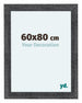 Como MDF Bilderrahmen 60x80cm Grau Gewischt Vorne Messe | Yourdecoration.at