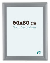 Como MDF Bilderrahmen 60x80cm Silber Matt Vorne Messe | Yourdecoration.at