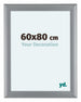 Como MDF Bilderrahmen 60x80cm Silber Matt Vorne Messe | Yourdecoration.at