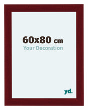 Como MDF Bilderrahmen 60x80cm Weinrot Gewischt Vorne Messe | Yourdecoration.at