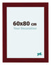 Como MDF Bilderrahmen 60x80cm Weinrot Gewischt Vorne Messe | Yourdecoration.at