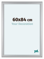 Como MDF Bilderrahmen 60x84cm Silber Matt Vorne Messe | Yourdecoration.at