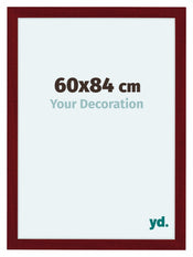 Como MDF Bilderrahmen 60x84cm Weinrot Gewischt Vorne Messe | Yourdecoration.at