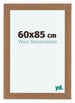 Como MDF Bilderrahmen 60x85cm Nussbaum Hell Vorne Vorne | Yourdecoration.at