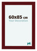Como MDF Bilderrahmen 60x85cm Weinrot Gewischt Vorne Vorne | Yourdecoration.at