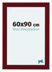 Como MDF Bilderrahmen 60x90cm Weinrot Gewischt Vorne Messe | Yourdecoration.at