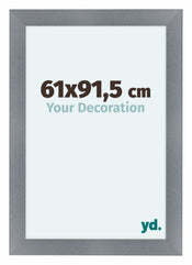 Como MDF Bilderrahmen 61x91 5cm Aluminium Geburstet Vorne Messe | Yourdecoration.at