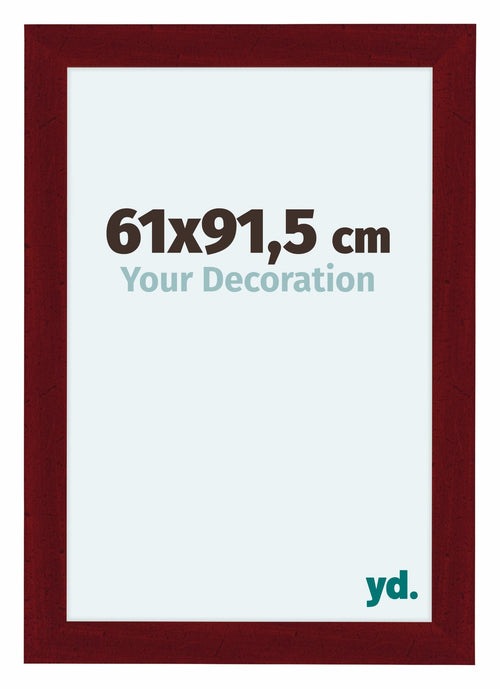 Como MDF Bilderrahmen 61x91 5cm Weinrot Gewischt Vorne Messe | Yourdecoration.at