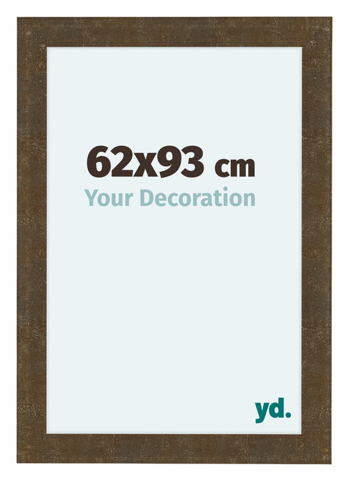 Como MDF Bilderrahmen 62x93cm Gold Antik Vorne Messe | Yourdecoration.at