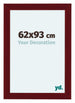Como MDF Bilderrahmen 62x93cm Weinrot Gewischt Vorne Messe | Yourdecoration.at