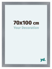 Como MDF Bilderrahmen 70x100cm Aluminium Geburstet Vorne Messe | Yourdecoration.at