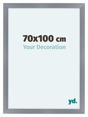 Como MDF Bilderrahmen 70x100cm Aluminium Geburstet Vorne Messe | Yourdecoration.at