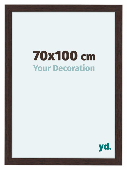 Como MDF Bilderrahmen 70x100cm Eiche Dunkel Vorne Messe | Yourdecoration.at