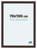 Como MDF Bilderrahmen 70x100cm Eiche Dunkel Vorne Messe | Yourdecoration.at