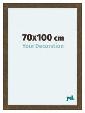 Como MDF Bilderrahmen 70x100cm Gold Antik Vorne Messe | Yourdecoration.at