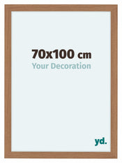 Como MDF Bilderrahmen 70x100cm Nussbaum Hell Vorne Messe | Yourdecoration.at