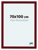 Como MDF Bilderrahmen 70x100cm Weinrot Gewischt Vorne Messe | Yourdecoration.at
