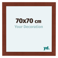 Como MDF Bilderrahmen 70x70cm Kirschbaum Vorne Messe | Yourdecoration.at