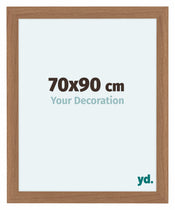Como MDF Bilderrahmen 70x90cm Nussbaum Hell Vorne Messe | Yourdecoration.at