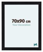 Como MDF Bilderrahmen 70x90cm Schwarz Matt Vorne Messe | Yourdecoration.at