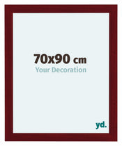 Como MDF Bilderrahmen 70x90cm Weinrot Gewischt Vorne Messe | Yourdecoration.at