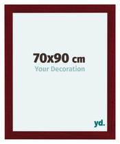 Como MDF Bilderrahmen 70x90cm Weinrot Gewischt Vorne Messe | Yourdecoration.at