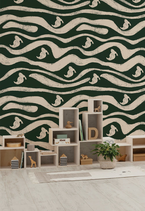 Disney Donald Duck Green Waves Innere Fototapete DX4 201 | Yourdecoration.at