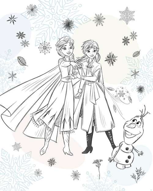 Disney Frozen Sketch Sisters Fototapete DX4 223 | Yourdecoration.at