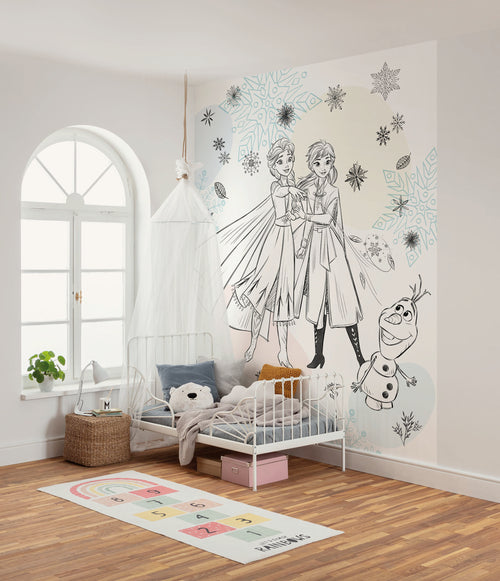 Disney Frozen Sketch Sisters Innere Fototapete DX4 223 | Yourdecoration.at