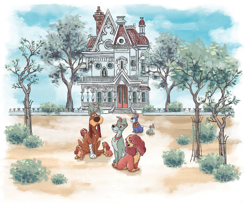 Disney Lady and the Tramp Sweet Home Fototapete DX6 190 | Yourdecoration.at