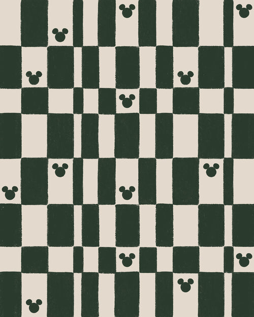 Disney Mickey Mouse Green Chess Fototapete DX4 187 | Yourdecoration.at