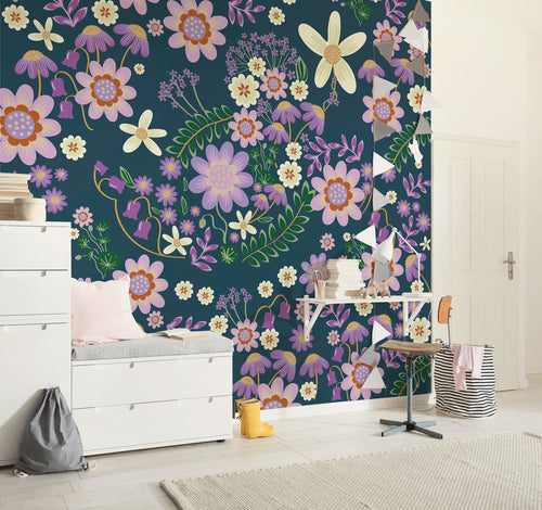 Disney Minnie Mouse Gardening Club Blue Innere Fototapete DX5 215 | Yourdecoration.at