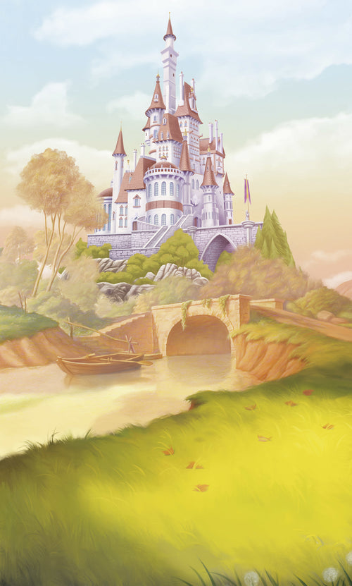 Disney Princess Belle Castle River Fototapete DX3 227 | Yourdecoration.at