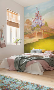 Disney Princess Belle Castle River Innere Fototapete DX3 227 | Yourdecoration.at