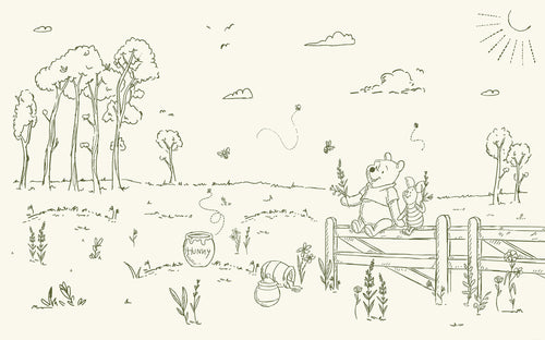 Disney Winnie the Pooh Bee at one with Nature Fototapete DX8 193 | Yourdecoration.at