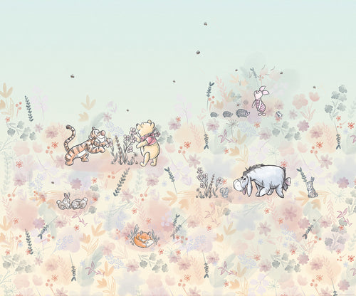 Disney Winnie the Pooh Flowerfield Fototapete DX6 194 | Yourdecoration.at